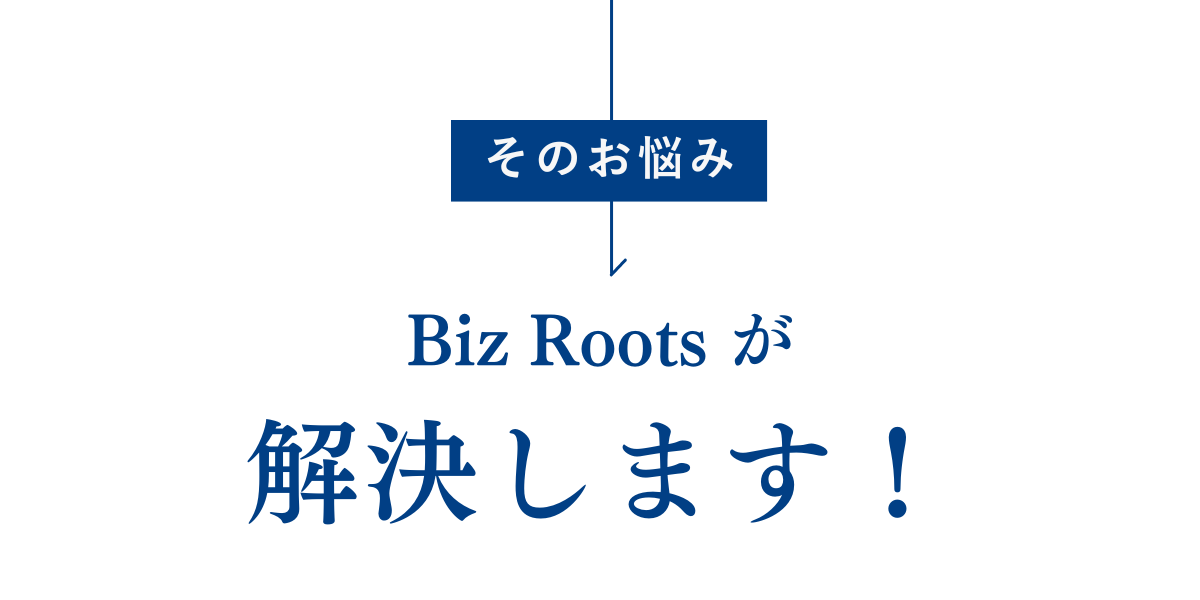 BizRootsが解決します